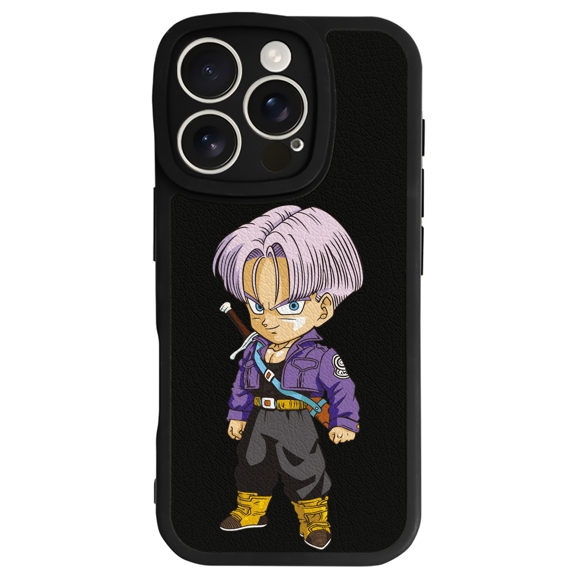 （画像用） ドラゴンボール トランクス（Torankusu）DRAGON BALL Trunks 【iPhone 16シリーズ対応】シリコンスマホケース（レザー調） 材質：シリコン